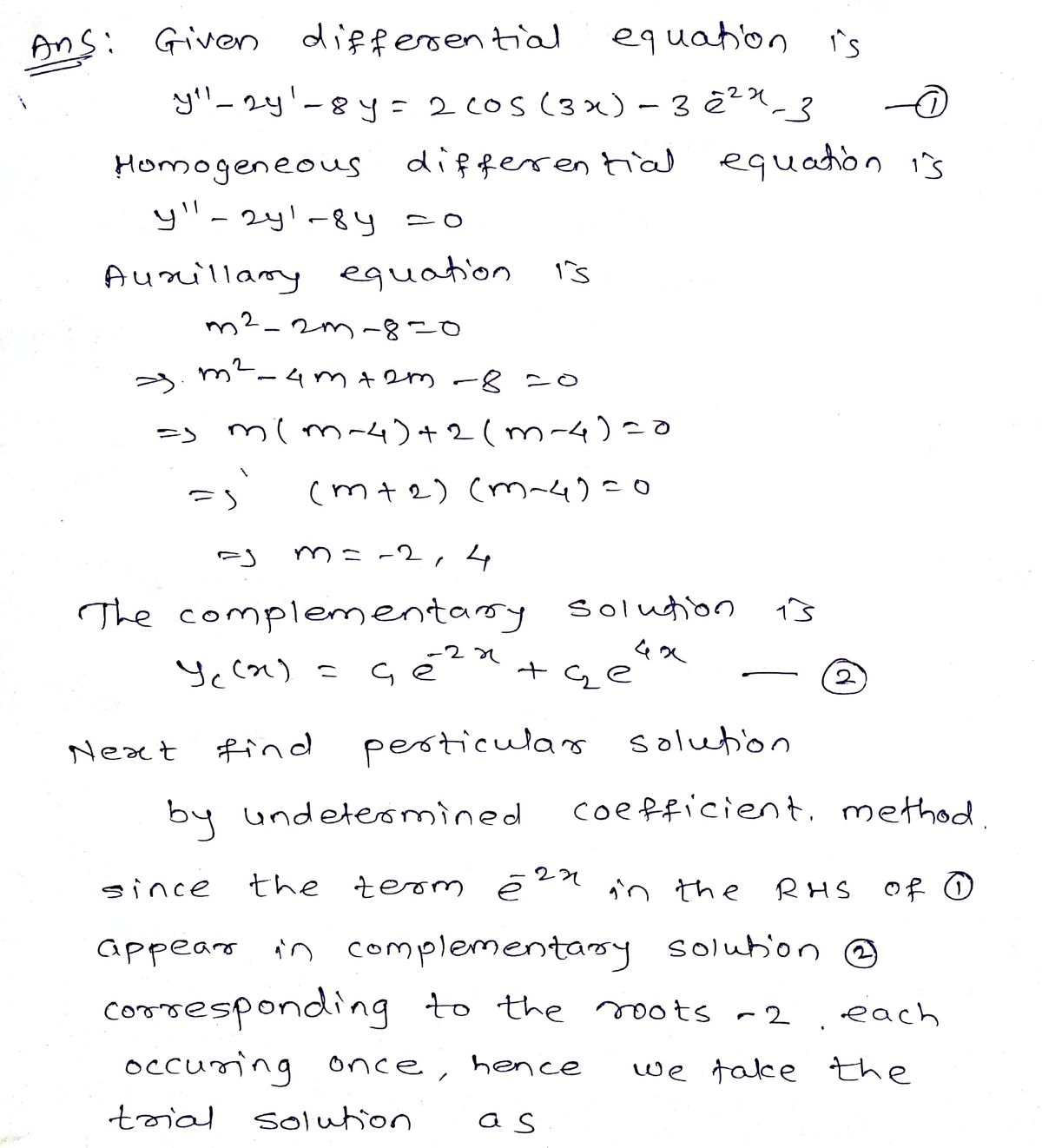 Advanced Math homework question answer, step 1, image 1